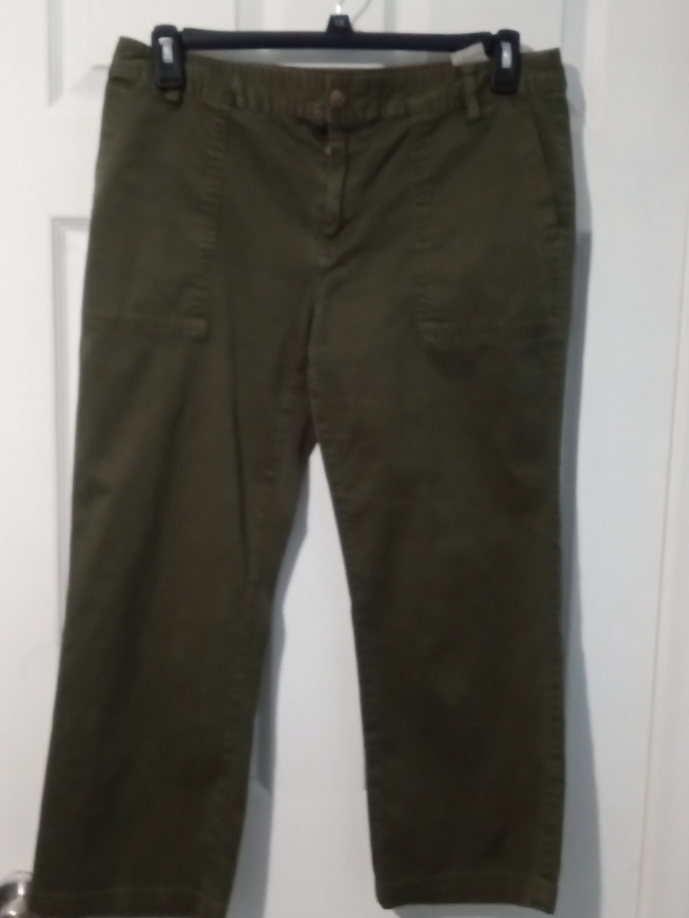 Tommy Hilfiger Olive Utility Ankle Pants
